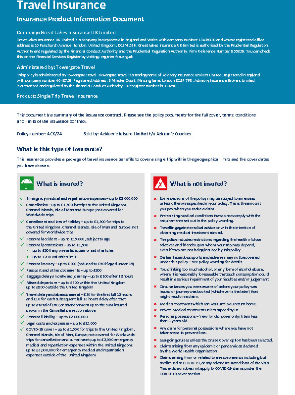 Travel Insurance - Product Information 2024.pdf