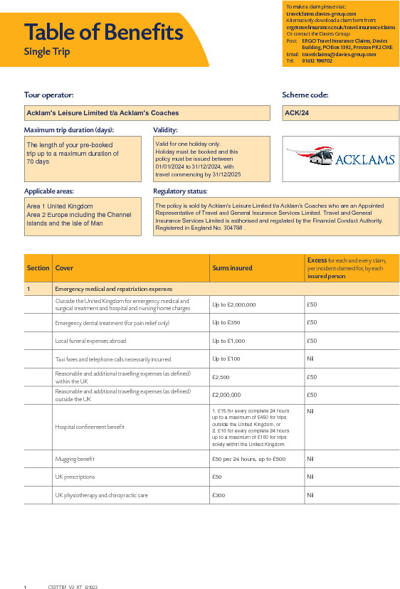 Travel Insutrance - Table of Benefits 2024.pdf